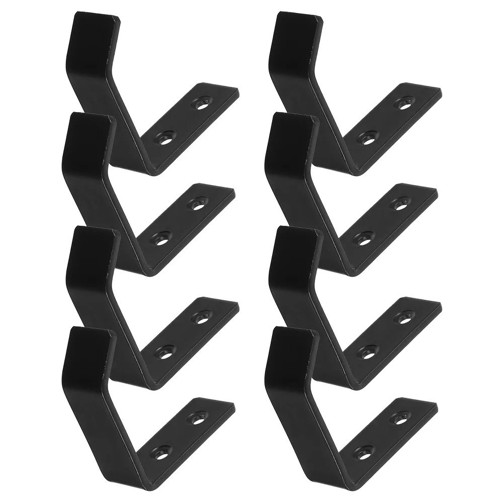 

8pcs Wall Storage Box Heavy Duty Stainless Steel Jack Stand Mount Garage Hooks Utility Hanger Organization Bracket
