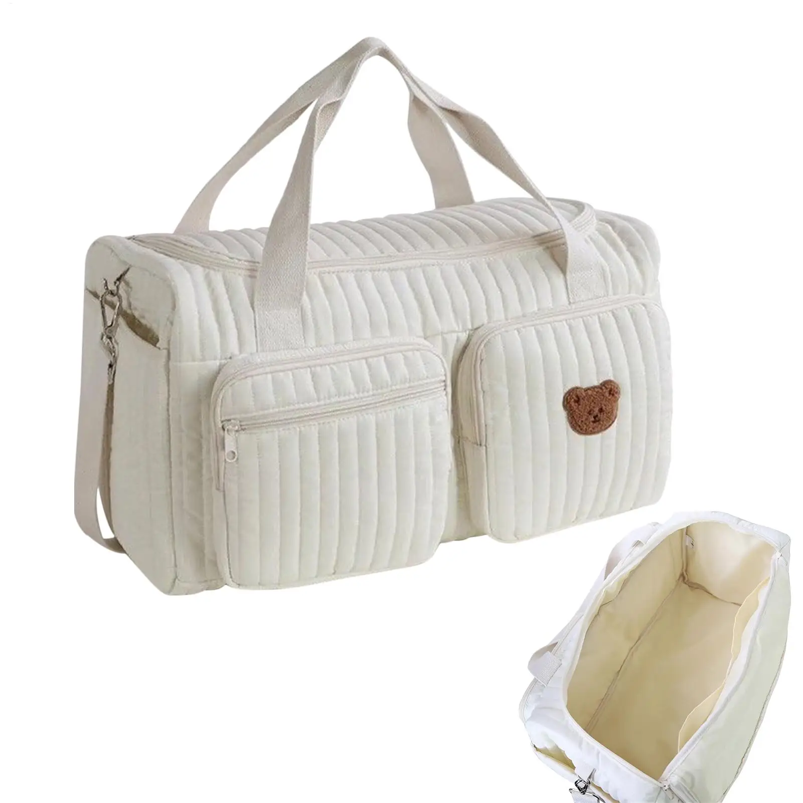 Baby stroller bag Travel storage bag Quilted diaper bag Baby Nappy Bag Messenger Bag Mom Bag Luggage Tote Bag Diaper Bag
