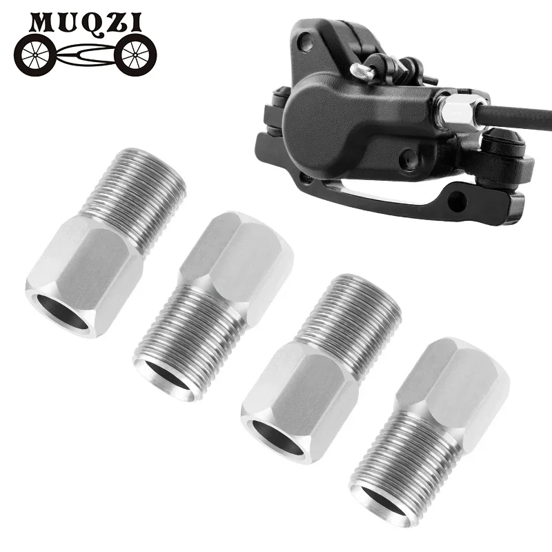 MUQZI 10 Stück M8 hydraulische Bremsschraube, Schlauchschraube, Edelstahl, für Mountainbike, Rennrad, Bremsschlauch, Verbindungseinsatz, Fahrradbolzen