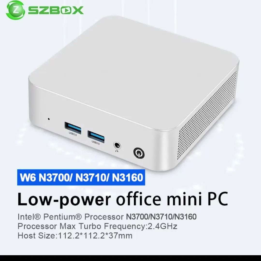 SZBOX W6 Mini PC Intel Pentium N3700 / N3710 / N3160 8GB SO-DIMM