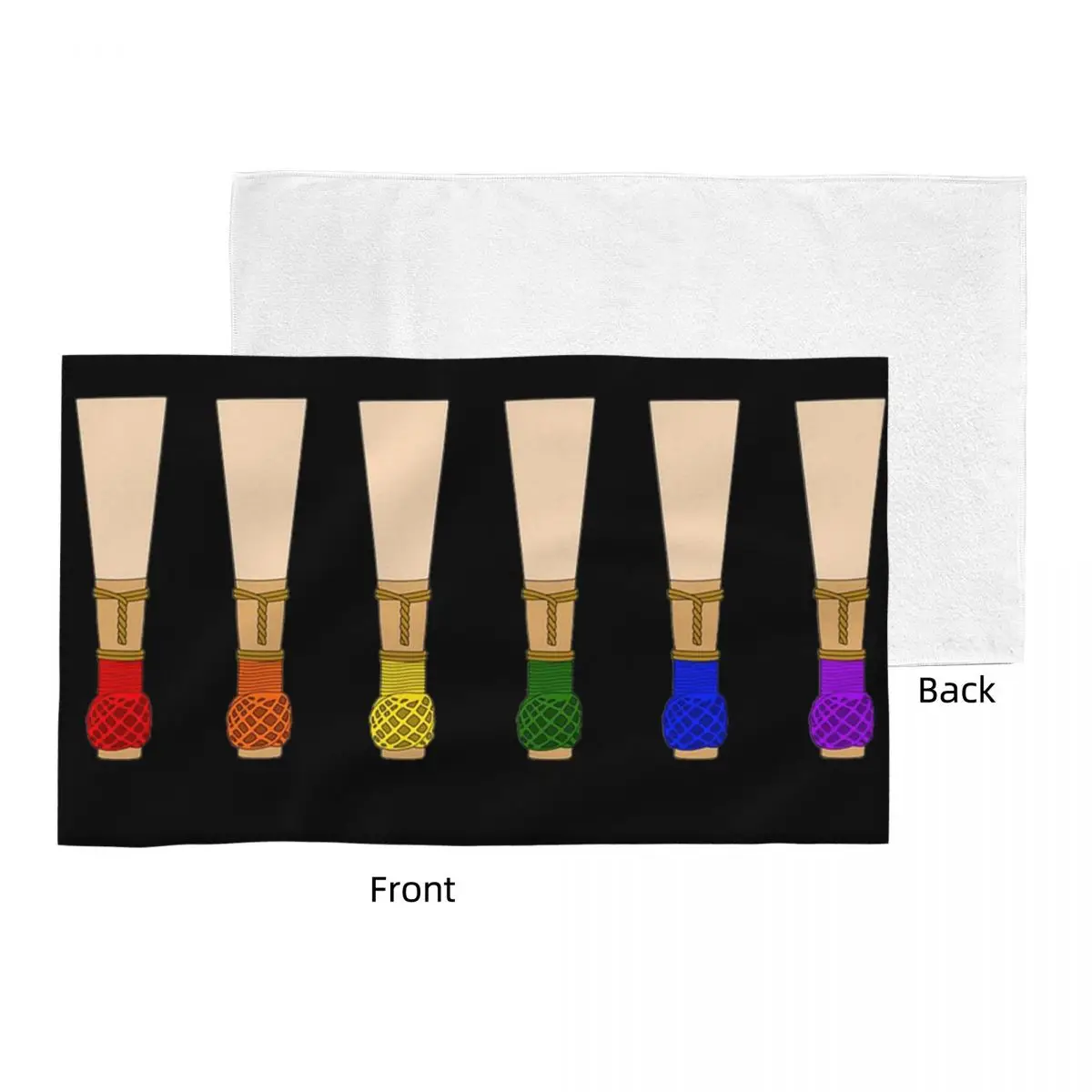 Custom Bassoon Reeds (Rainbow) Soft Face Towel Quick Dry Pool Bath Cotton Towels Breathable