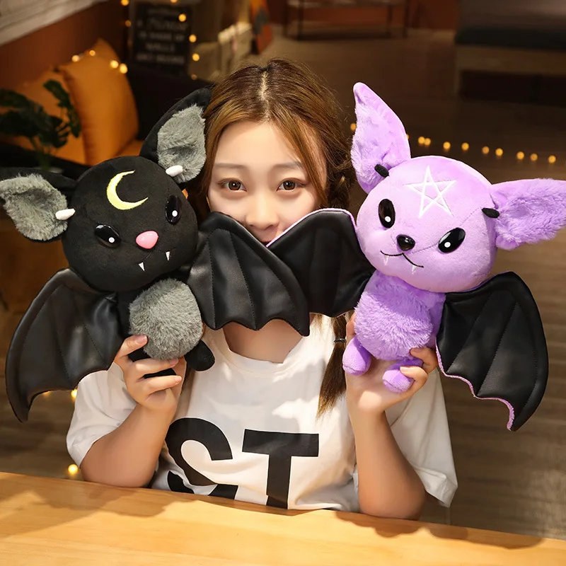 30cm Dark Series Plush Bat Toy Pentacle Moon Vampire Doll