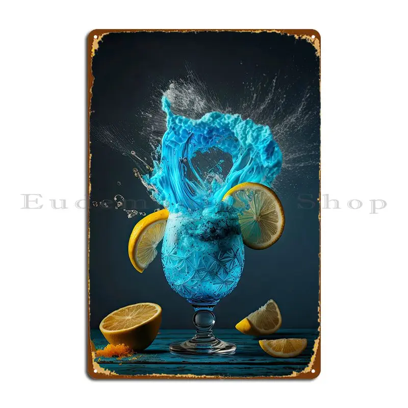 Tropical Blue Lagoon Metal Plaque Poster Decoration Party Garage Wall Cave Customized Tin Sign Poster