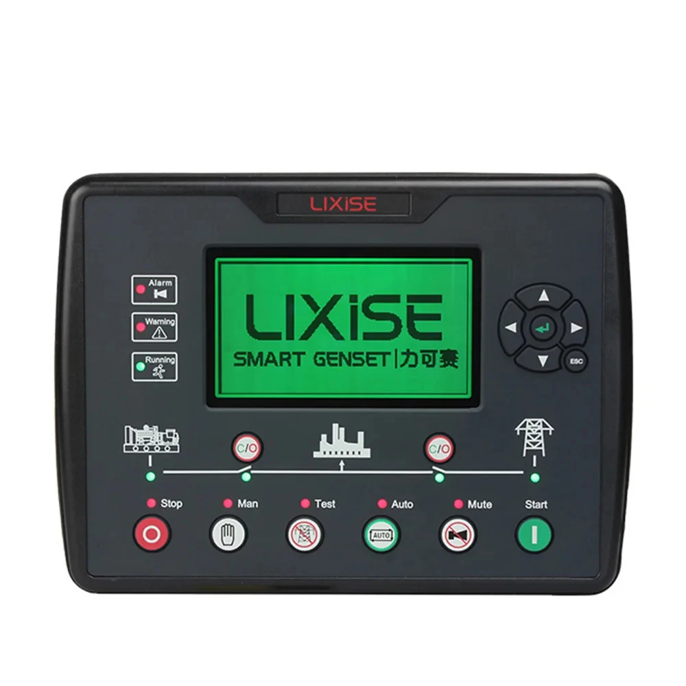 

LIXiSE LXC6120N AMF Diesel Generator Set Controller Genuine LCD Auto Start Control Genset Parts Electronic Circuit Board Panel