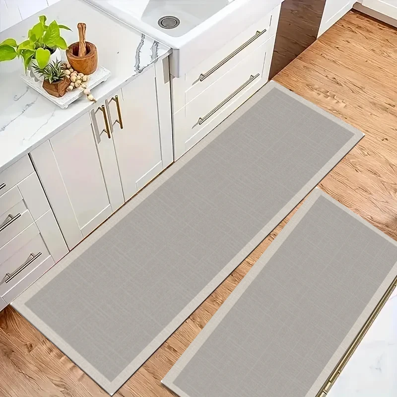 VIKAMA Simple Super Antiskid Kitchen Absorbent Draining Mat Quick Dry Bathroom Pad FootMat Door Mat  Coffee Dish Drying Mat