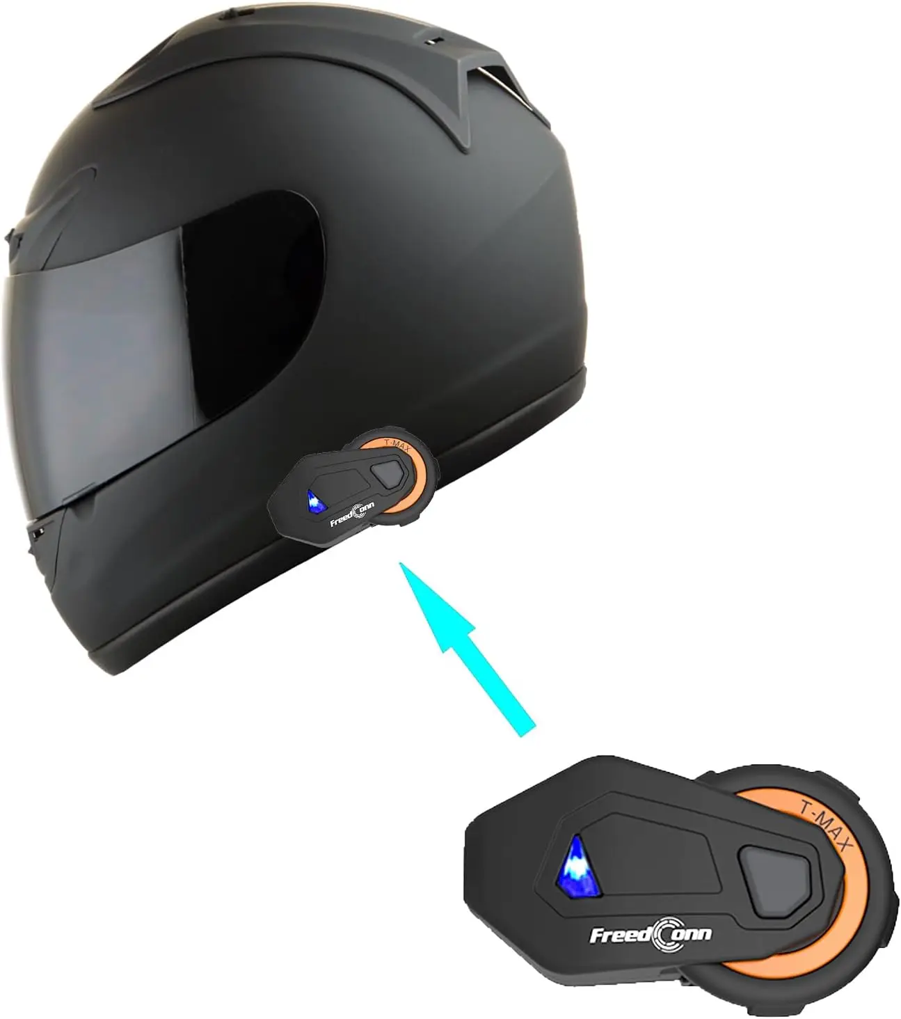 

Z Bluetooth New Motorcycle Bike Full Face Helmet JH901 Matt Black + One Extra Clear Shield: JH901