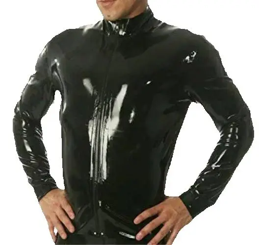 GummiGummi Latex Rubber Men's Catsuit - Top, Ganzanzug Bodysuit Overall Zentai Anzug