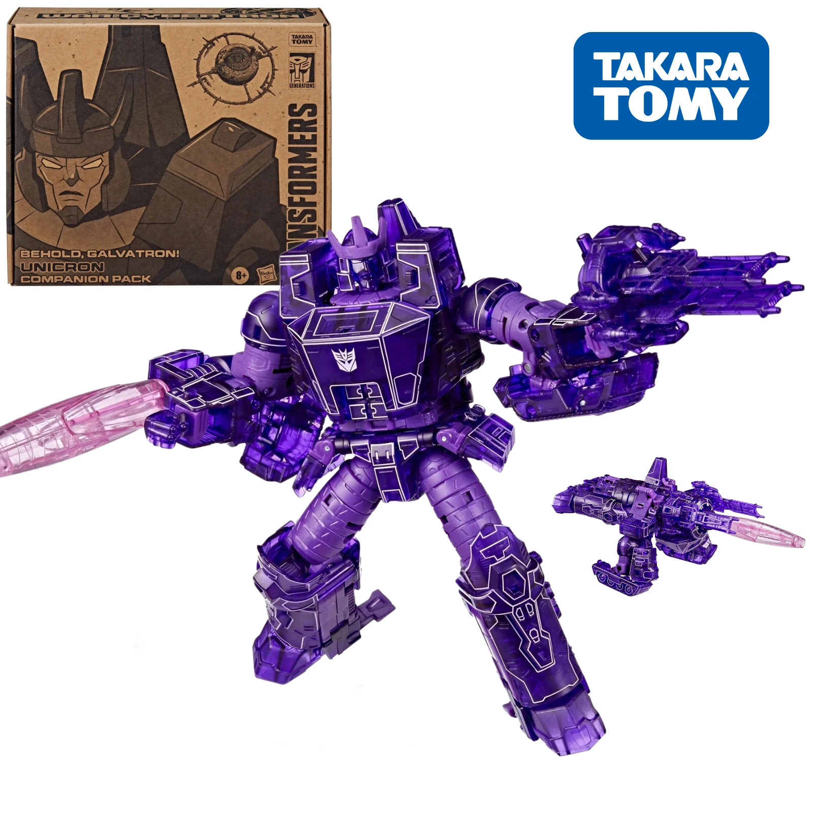 In Stock Takara Tomy Transformers Generations War for Cybertron Leader Galvatron Unicron Companion Pack Action Figure F1618