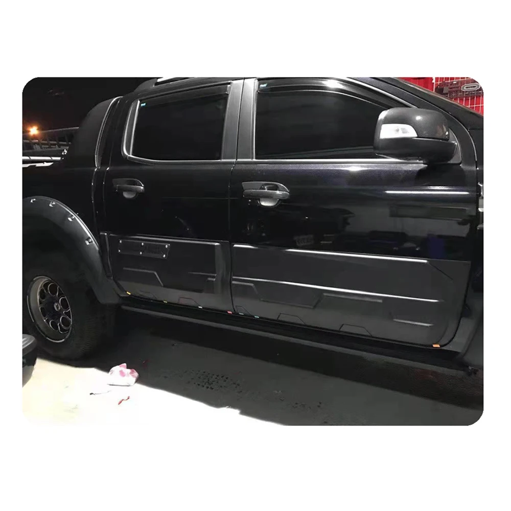Factory Door Cladding For Ranger ABS Plastic Side Door Trim Cover , Door Guards Cover For Ranger T6 T7 T8 Raptor