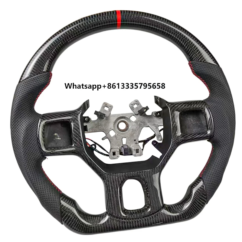 

Modi-Hub Sports Style Leather Steering Wheel Cover Perfect Fit for Dodge Ram 1500 2500 3500 Models