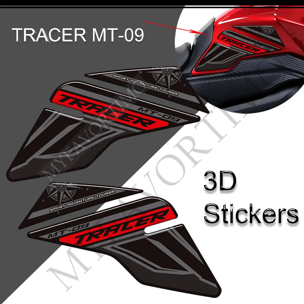 

For Yamaha MT09 MT 09 Tracer 900 GT MT-09 Motorcycle Tank Pad Stickers Decals Wind Deflector Windscreen Gas Fuel Oil Kit Knee