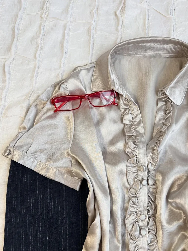 Champagnerfarbenes oder Sve Hepburn Sle Unique irt f Sp Girl Original Design Faionable Koreanische Version Slim Fit...