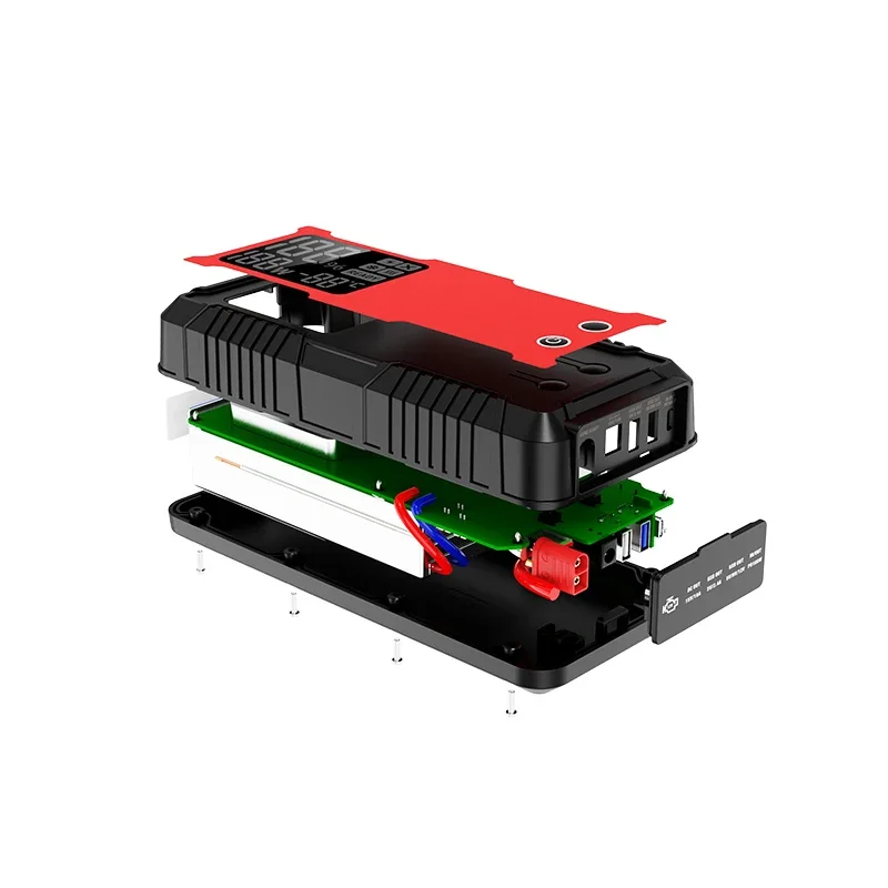 เครื่องช่วยสตาร์ทรถยนต์แบบพกพา 12 โวลต์ ชุดแบตเตอรี่สำรองสำหรับยานพาหนะ ชุดจัมพ์สตาร์ทสำหรับรถยนต์