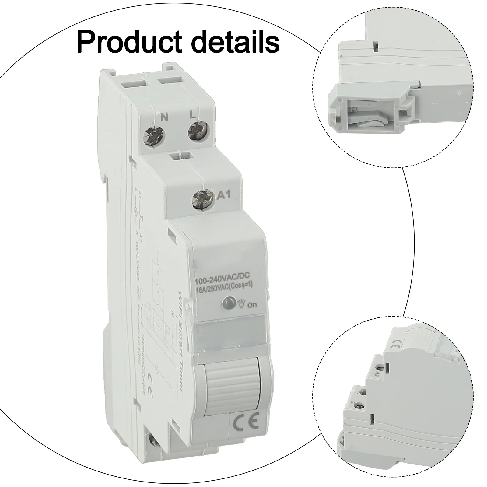 

AC100-240V Timer Switch TM609 Smart Timer Switch Energy Management Accuracy Class 1 Contact Configuration 1NO Countdown Time