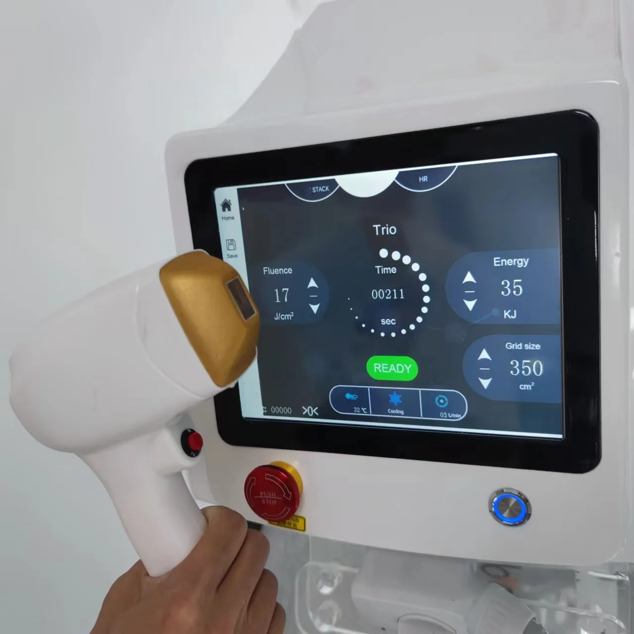 

3-Wavelength Diode Laser Hair Removal - 755nm, 808nm, 1064nm with Ice Platinum Cooling for Painless, Permanent Results