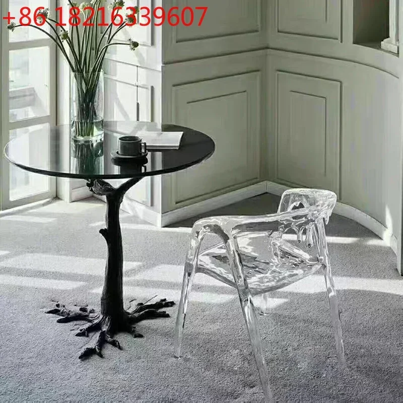 TAO Transparent Chair Shaped Water Drop Leaves Leisure Chair