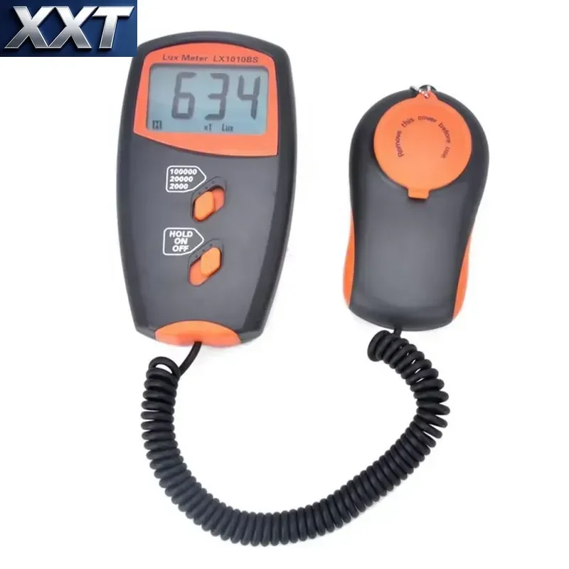 XXT LX-1010BS 0.1Lux~100,000 Lux Digital Light Meter LCD Display Portable Lux Meter Detect Light Intensity LX1010BS Luxmeter