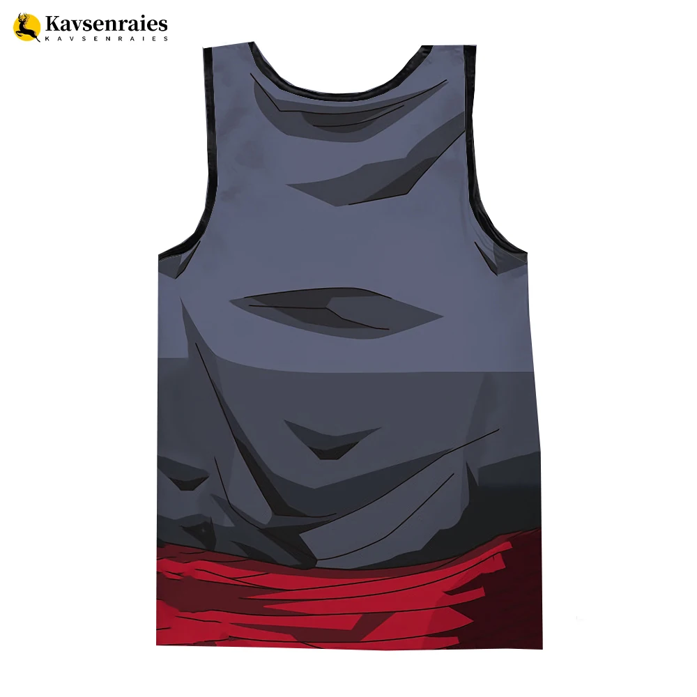 2023 nowe Anime Goku Cosplay 3D podkoszulki mężczyźni lato kulturystyka Streetwear top bez rękawów Tees Unisex moda Casual fajny top bez rękawów