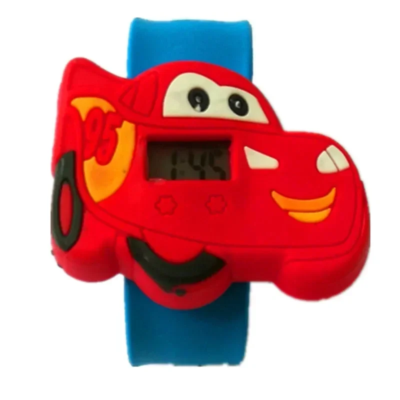 Montre de voiture de dessin animé pour enfants, montre pour garçon, bébé, étudiants en silicone, cadeau de Noël pour enfants, horloge pour hommes, vente en gros