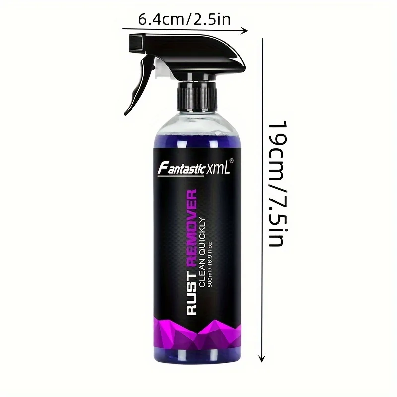 Iron powder remover 500ml rust removal iron filings oxide layer wheel hub car paint anti-rust neutral 0 corrosion iron powder