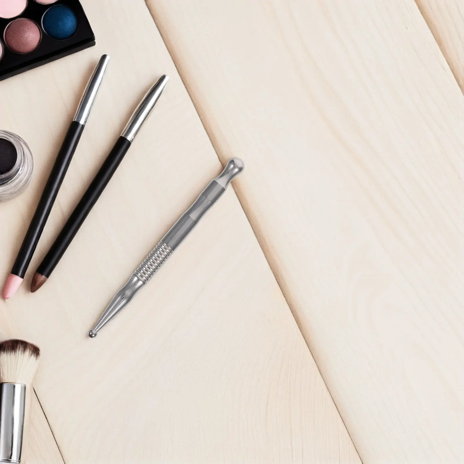 

Массажная ручка из нержавеющей стали для точечного массажа лица и тела, инструмент для глубокой терапии и расслабления всего тела