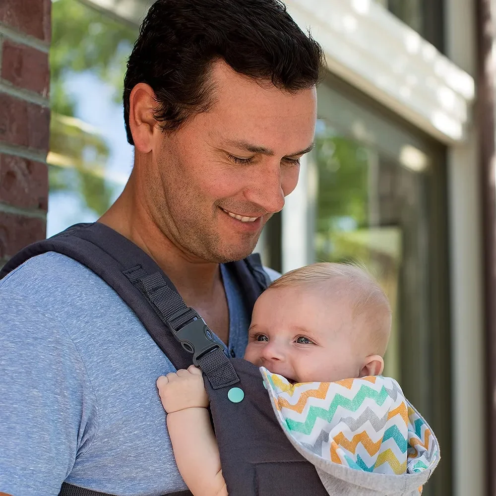 Ergonomic Bear-themed Cotton Baby Shoulder Strap Carrier with Hat Multifunctional Portable Detachable Breathable Baby Carrier