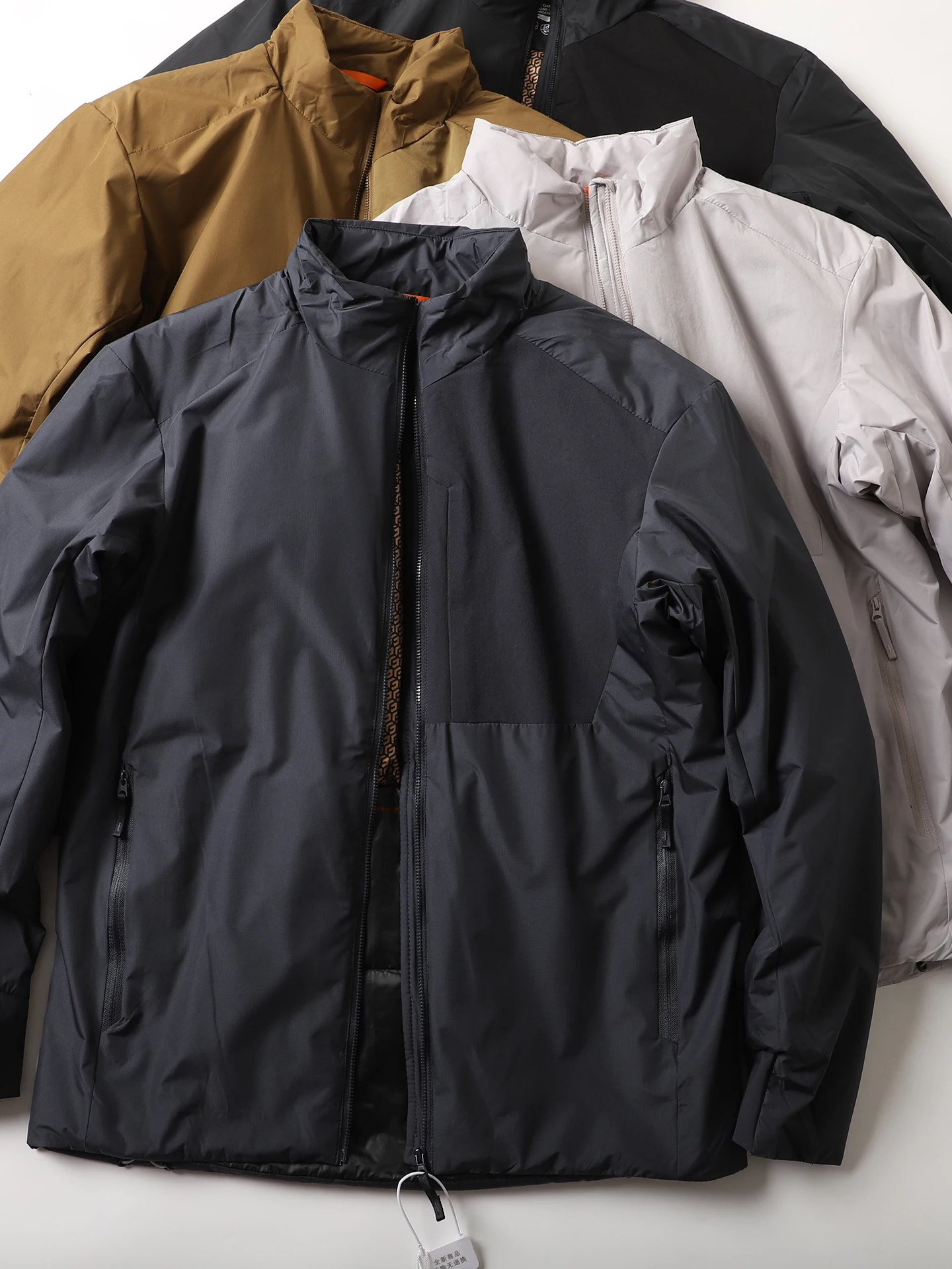 

Nordic Sle Lightweight Warm Stand Collar Cotton Jaet Men's Outdoor Windproof Waterproof Casual Coat Trendy Youth Faion