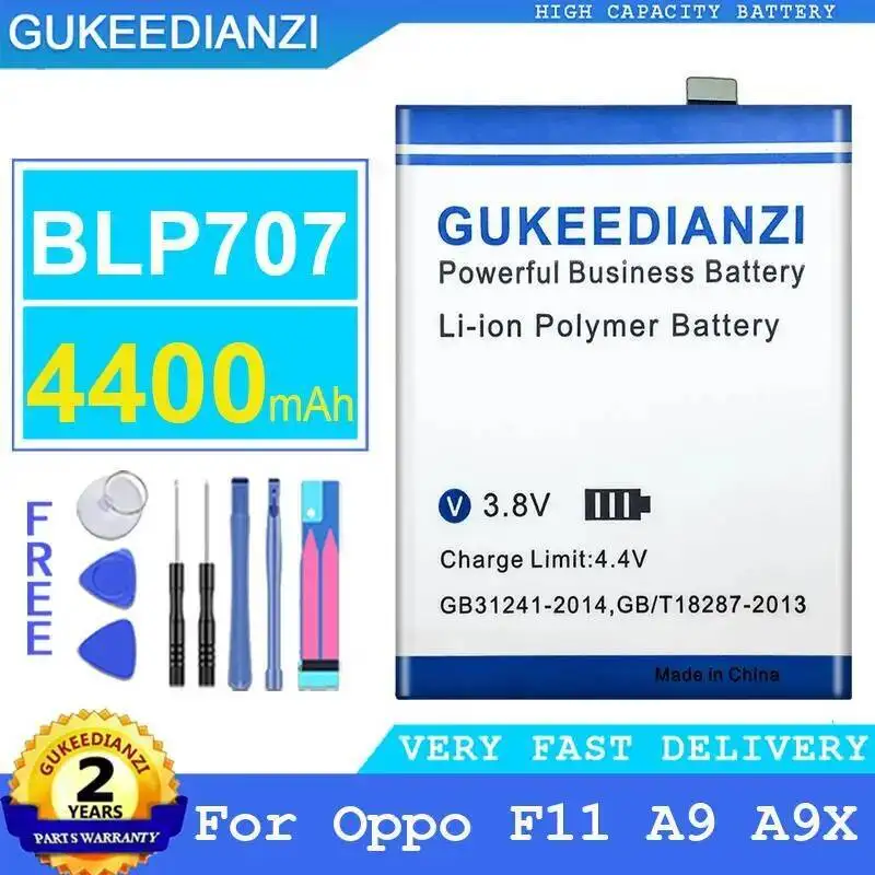 

For Oppo F11 A9 A9X Mobile Phone Battery High Performance BLP707 4400Mah Compatibility