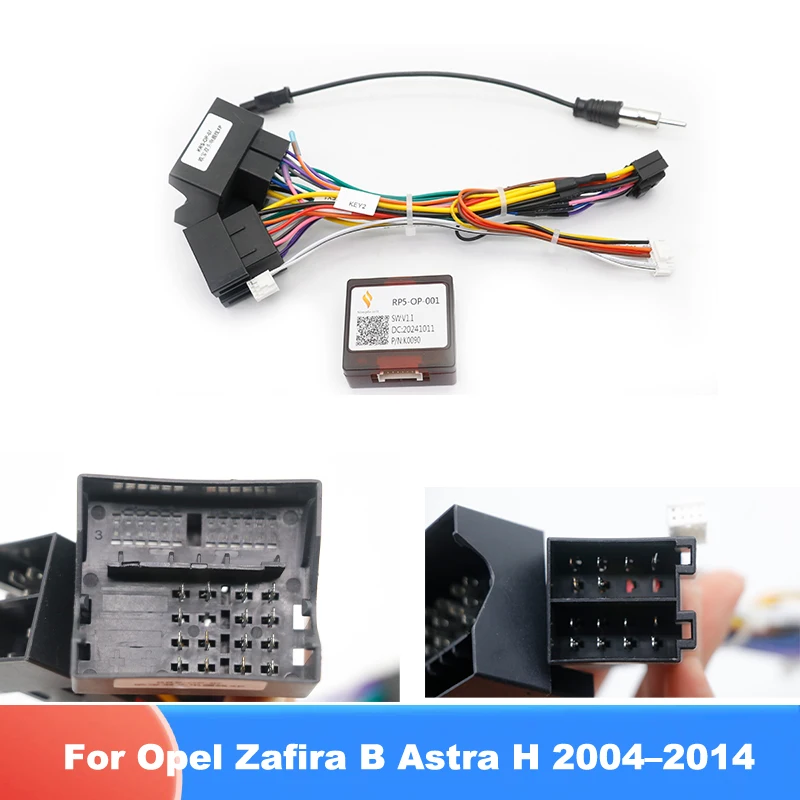 16Pin Car Radio CANBUS Cable for Opel Zafira B Astra H 2004–2014 | DVD Stereo Wiring Harness Adapter ABS