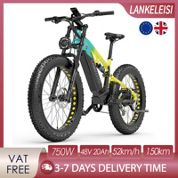 Lankeleisi RV800 Plus Electric Bicycle 750W Motor 20Ah Battery 26*4.0 Inch Fat Tire 150KM Range Hydraulic Brake Adult E-bike