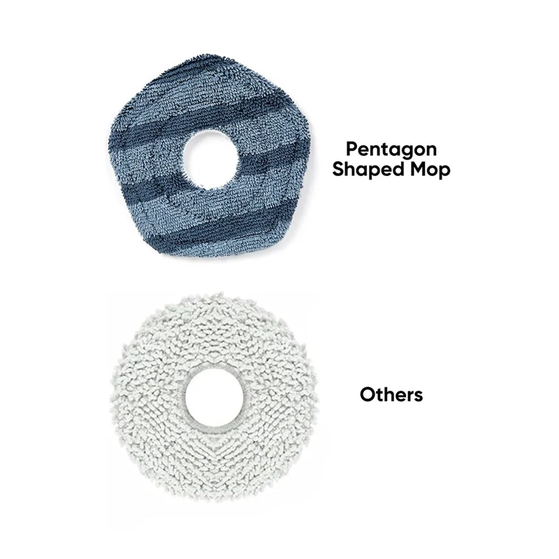 Panos laváveis para esfregão a vácuo Homeshopping, compatíveis com aspiradores de robô Eufy X10 Pro Omni X8/X8pro X9 Pro, almofada macia para esfregar