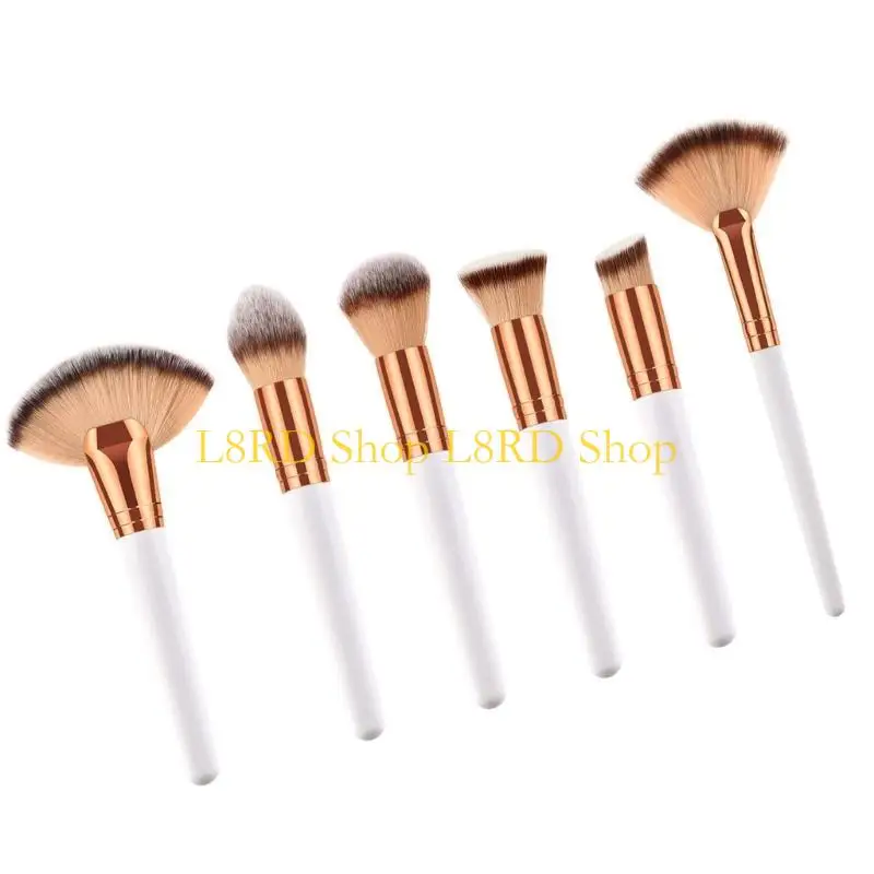 L8RD Comfortable Fan Beauty Brush For Face Makeup Soft Full Coverage Concealer Brush