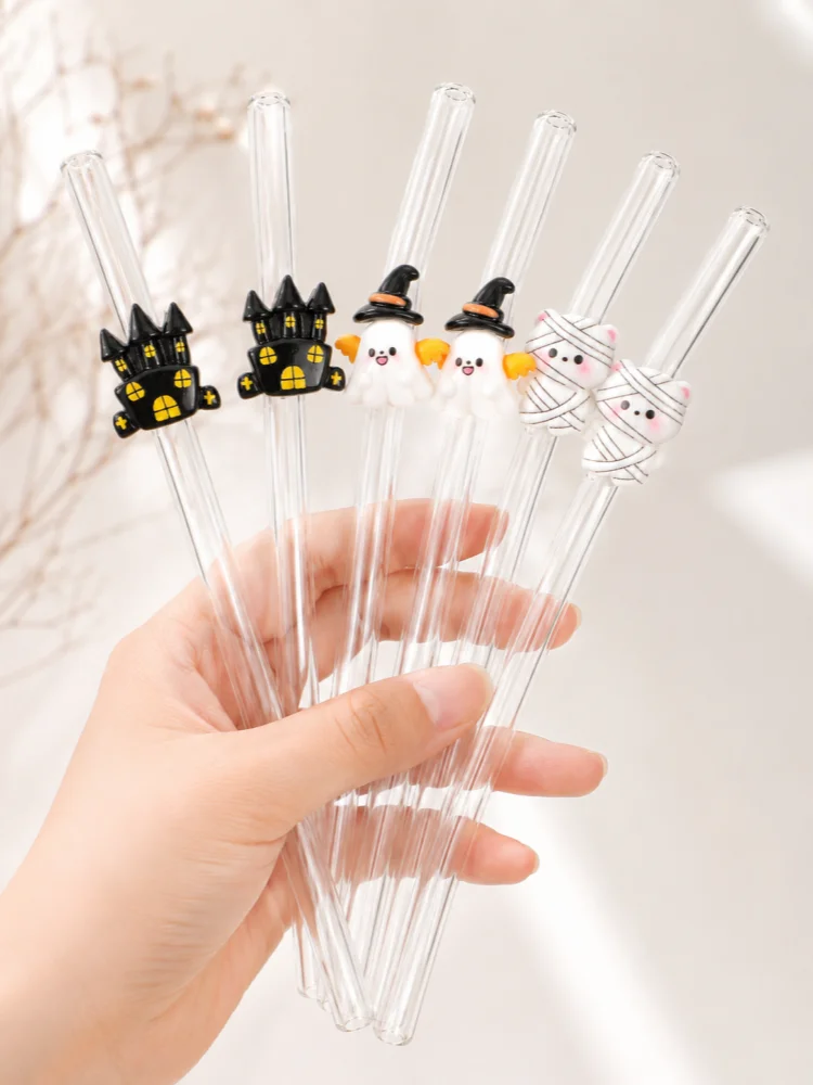 หลอดแก้วโค้งงอสำหรับตกแต่งฮาโล - Reusable Straw บทวิจารณ์และราคา