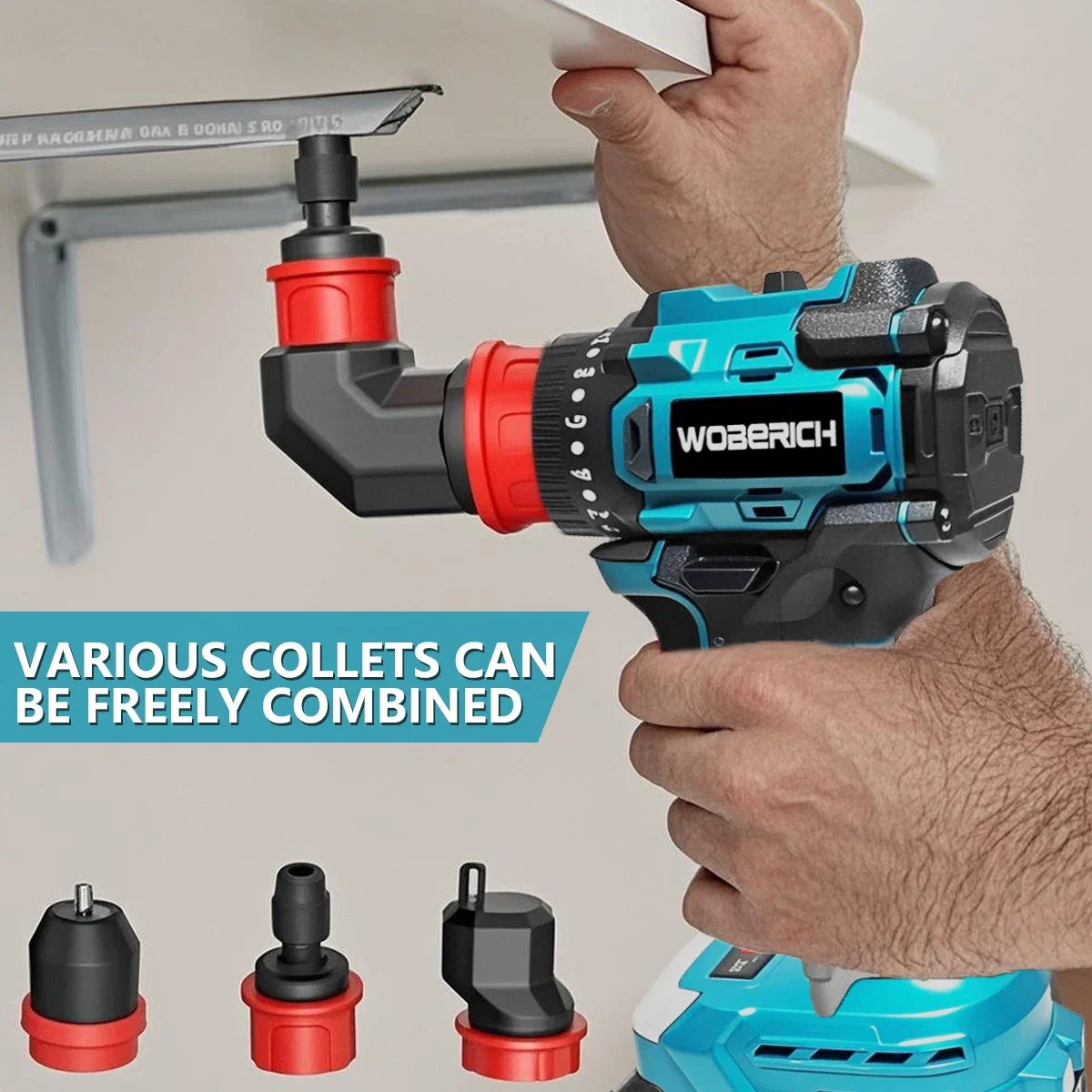 10mm 21+2 Torque Brushless Electric Drill Cordless Electric Screwdriver Household Tool For Makita 18V-21V Battery（No battery）
