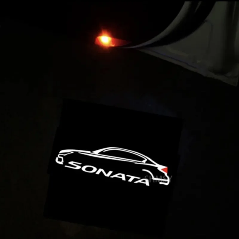 

For Hyundai SONATA VI (YF)/ I45 2010 2011 2012 2013 2014 Led Emblem Car Door Light Luces Ghost Shadow Projector Car Decoration
