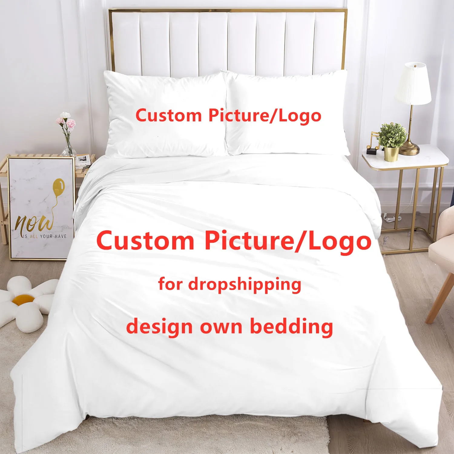 

Bedding set 3D printing custom family holiday gift quilt cover pillowcase oversized family pillowcase quilt cover 3-piece set