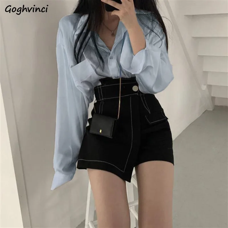 

Skirt Sets Women Asymmetrical Special Charming Korean Style Attractive Vintage Delicate Creativity Ladies Simple All-match Daily