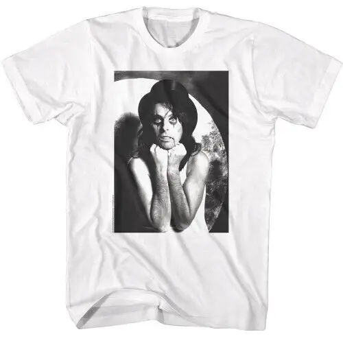 

Alice Cooper BW White T-Shirt