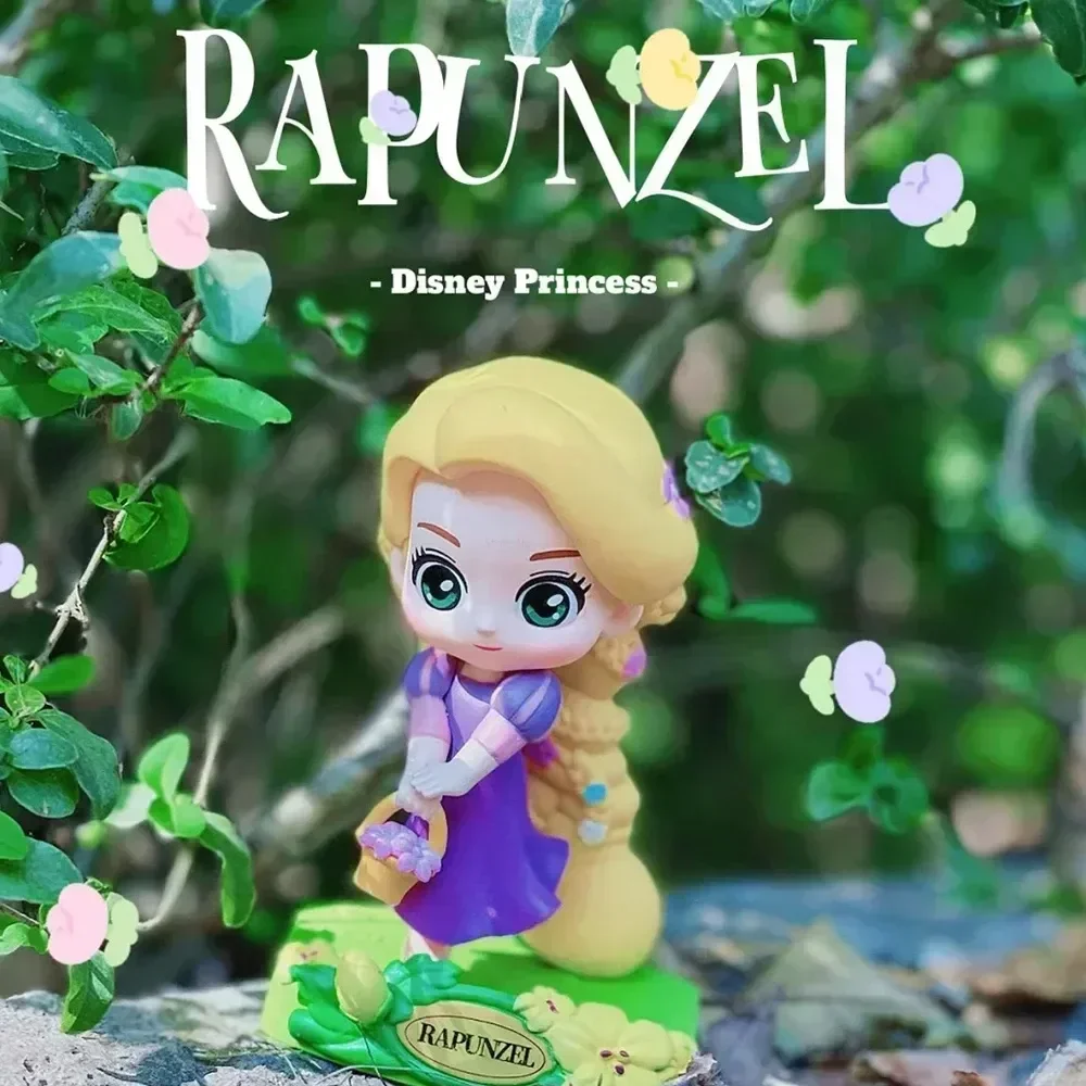 Disney Princess Blind Box Garden Dream Series Rapunzel Cinderella Belle Ariel Figure Desktop Ornament Toy Model Statue Toy Gift