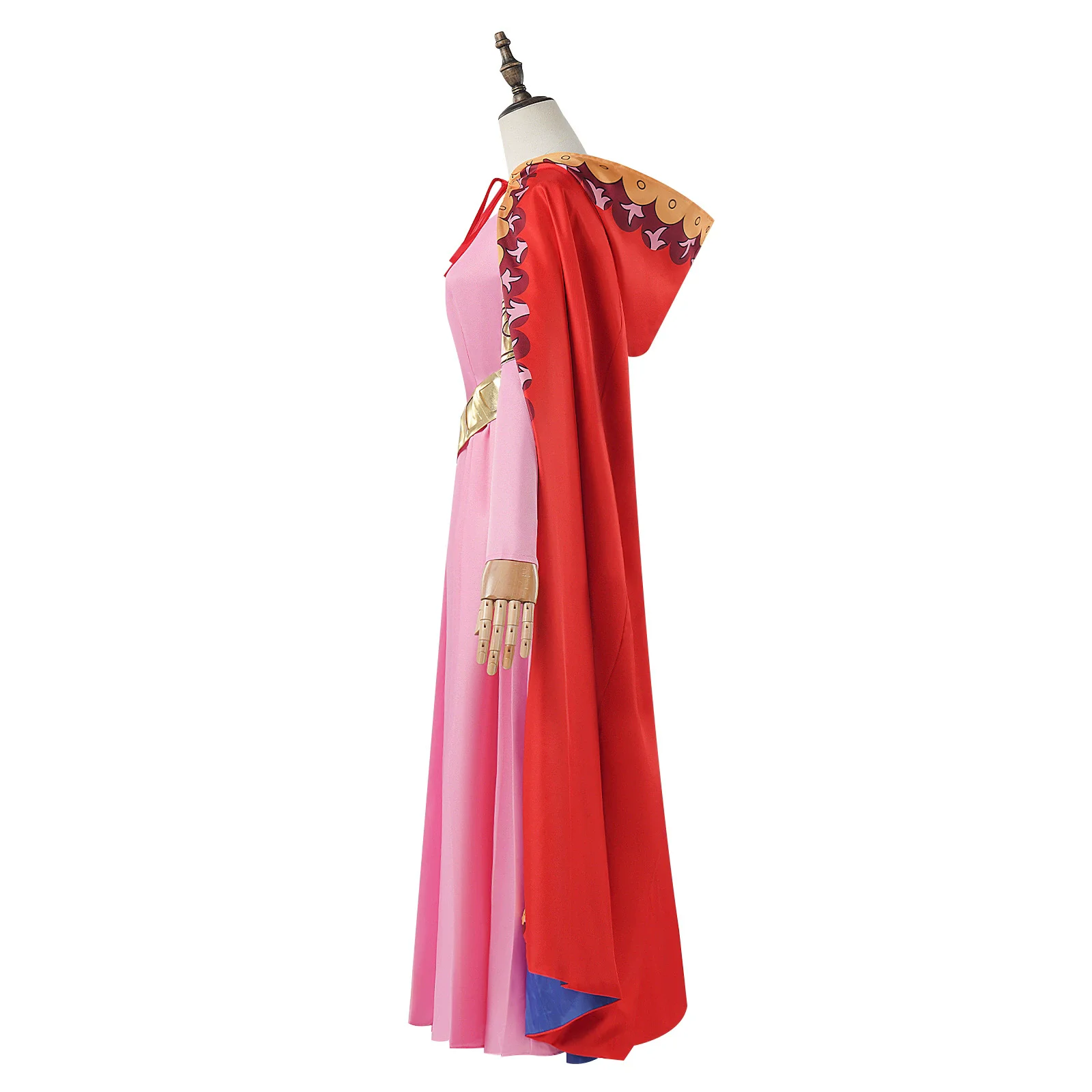 Anime Princess Vivi Cosplay Costume Onepiece Long Dress Cloak Nefertari Vivi Outfits Women Halloween Carnival Party Accessories - view 5