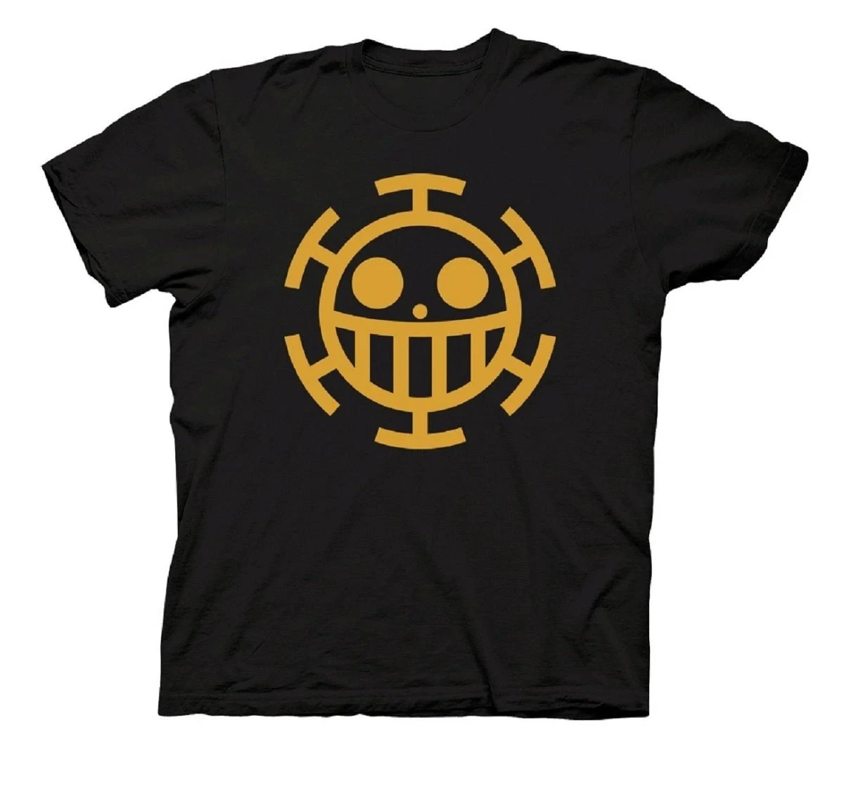 One Piece Trafalgar Law Heart Pirates Logo T-Shirt, Anime Casual Baumwoll-Kurzarm-Streetwear-T-Shirt für Fans Herren-T-Shirt