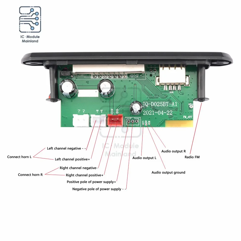 2*3 W/40W Bluetooth 5,0 MP3 WMA WAV Decoder Board Verstärker DC 12V Drahtlose Musik audio Modul USB TF FM Radio Für Auto