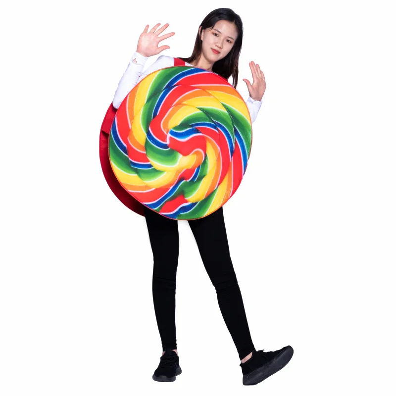 Funny Parent-child Unisex Style School Performance Cosplay Stage Party Snacks Lollipop Doll Costumes Party Halloween Props