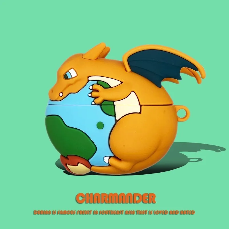 Earth Charizard For Airpods 1 2 3 4 Pro Pro 2 Pro 3 Silicone Earphone Case Accessories Cover