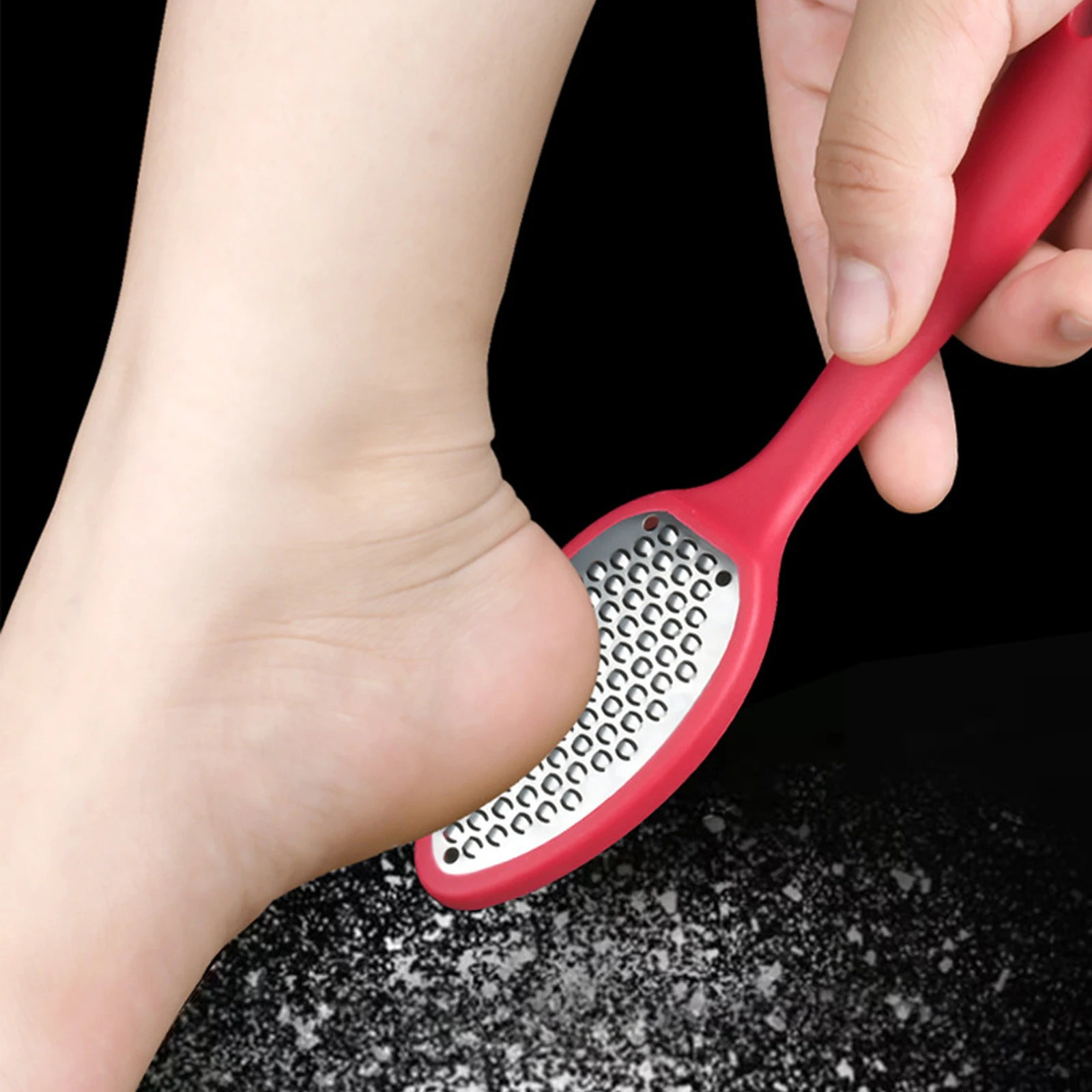 

2 Pcs Remover Foot Grinder File Woman Cracked Heel Treatment 304# Steel Rough Metal