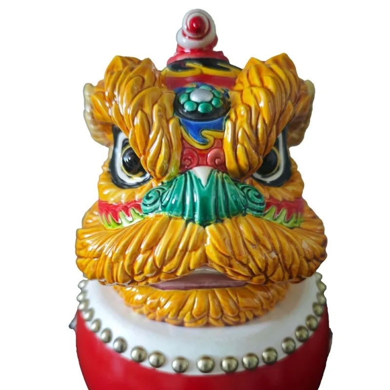 Gift set, handmade home mid-to-high-end ceramic lion head ornament