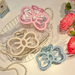 Lovely Colorful Hollow Bow Knot Hair Claws Sweet Cute Charm Girls Aesthetic Hair Clip Korean Fashion Hair Accessories for Women