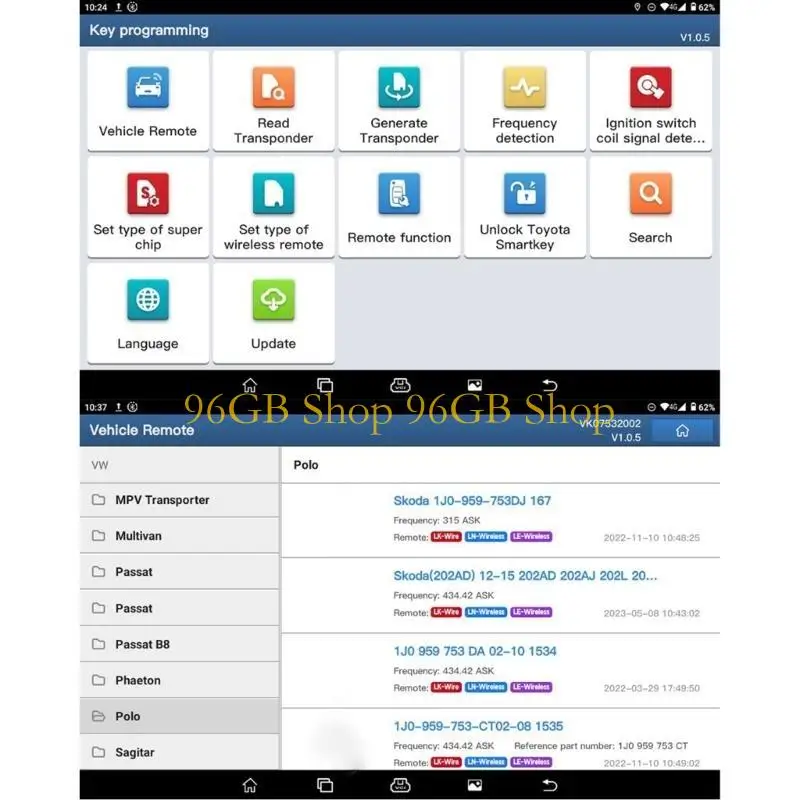 

96GB Automobile X431 Programmer 4 Set Remote Maker for IMMO Programming Tool