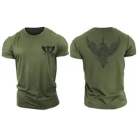 Summer Sales of High-quality Casual Men's Short-sleeved Tough T-shirt Short Sword Spartan Forge Gym 3D Printed Breathable Top