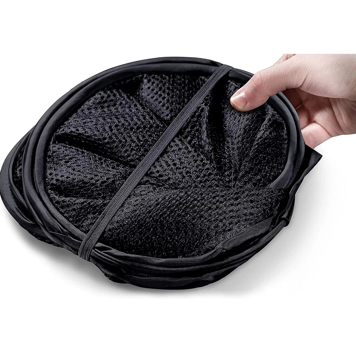 58*36cm Large Capacity Storage Basket, Mesh Pop-up Laundry Basket, Laundry Basket, Foldable Dirty Clothes Storage Basket